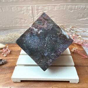 Gorgeous Ocean Jasper Cube Carving